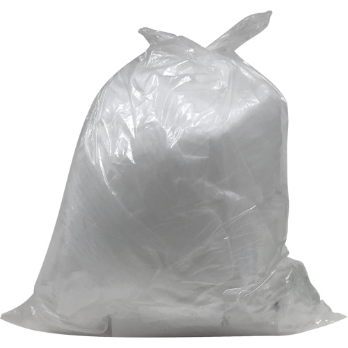 Industrial Garbage Bags, X-Strong, 26" W x 36" L, 1.2 mils, Clear, 45 L (12 Gal.) Capacity WestPier