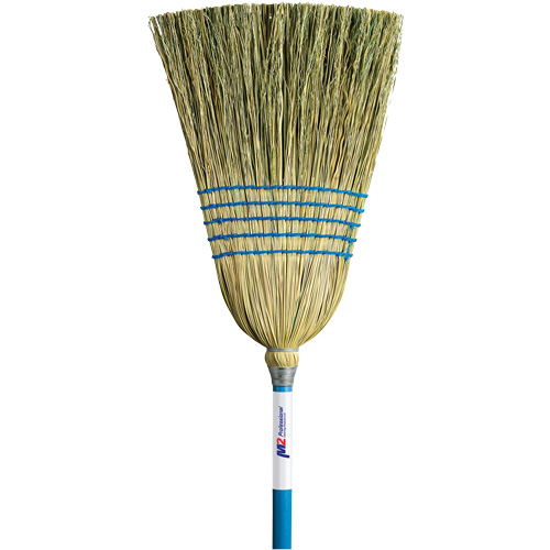 Balai de paille &agrave; usage l&eacute;ger pour int&eacute;rieur/ext&eacute;rieur, Cinq cordes, Manche Bois WestPier