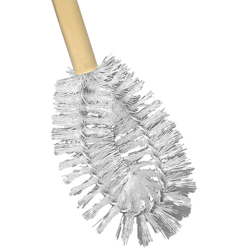 HD Toilet Brush with Wire Centre, 20" L, Polypropylene Bristles, Yellow WestPier