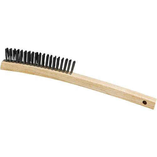 Scratch Brush, Steel, 3 x 19 Wire Rows, 13-3/4" Long WestPier