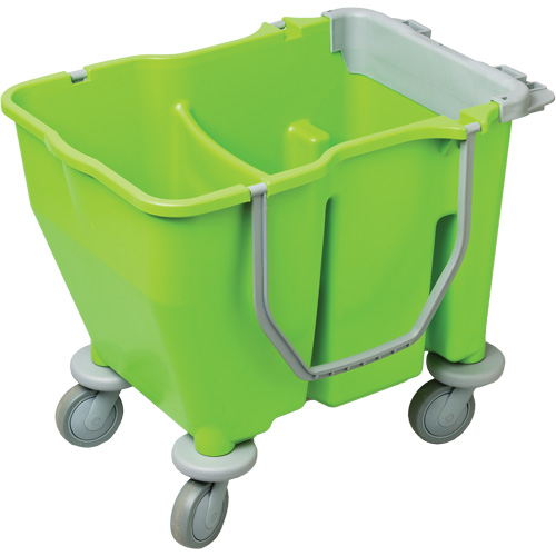 Double Mop Bucket with Wringer, 3.75 US Gal. (60 qt.) Capacity, Green WestPier