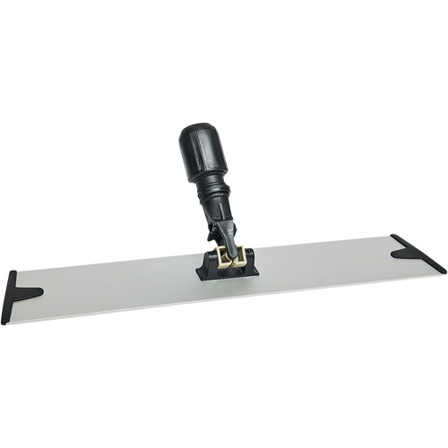 Support de vadrouille &agrave; &eacute;pousseter en microfibres &agrave; boucles et crochets, 18", Aluminium WestPier