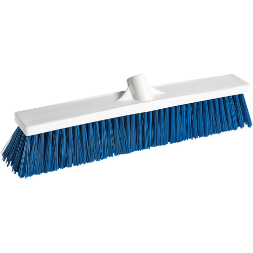 Foodservice Push Broom, Medium Bristles, 24", Polyester, White WestPier