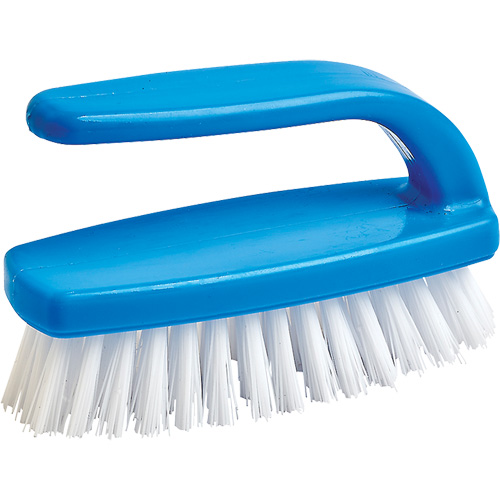 Nail Cleaning Brush, 4" L, Synthetic Bristles, Blue/White WestPier
