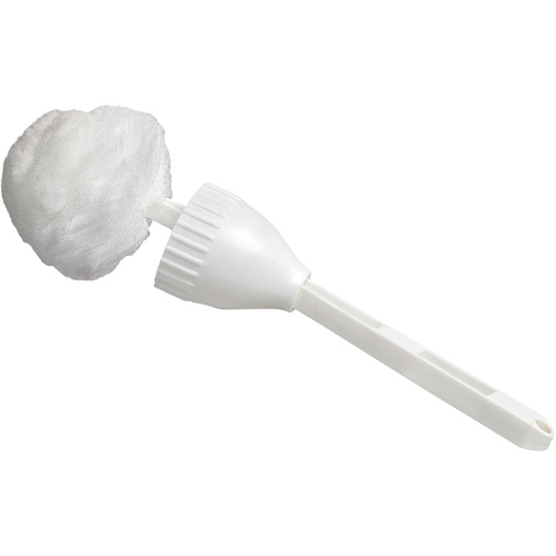 Cleaning Swab with Cup, 14-1/2" L, Acrylic Bristles, White WestPier