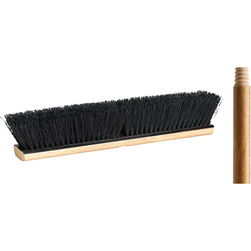 Balai-brosse avec manche, 18", Moyen, Soies Tampico WestPier