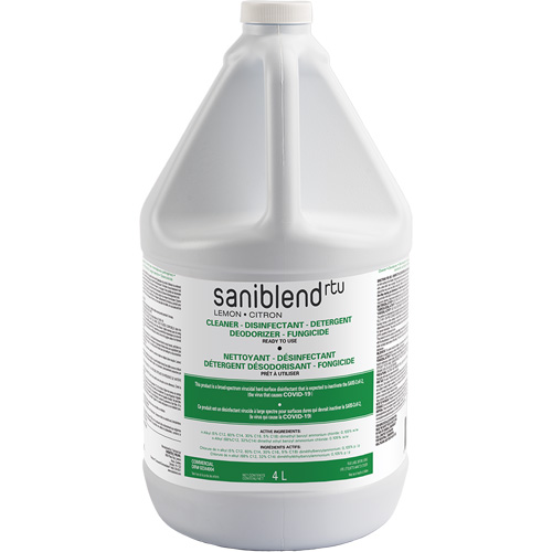 D&eacute;sinfectant et assainissant SaniBlend pr&ecirc;t &agrave; l'emploi, 4 L, Cruche WestPier