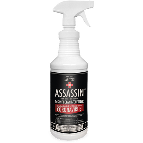 Janitori Assassin Ready-to-Use Disinfectant Cleaner, 1 L, Trigger Bottle WestPier