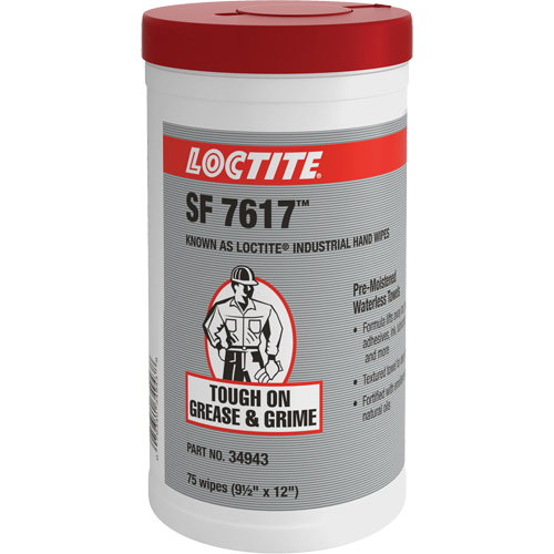 Essuie-mains industriels SF 7617, 75 lingettes, 12" x 9-1/2" WestPier