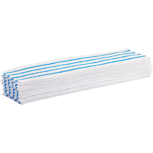 Disposable Mop Pad, Hook and Loop Style, Microfibre, 18" L x 4" W WestPier