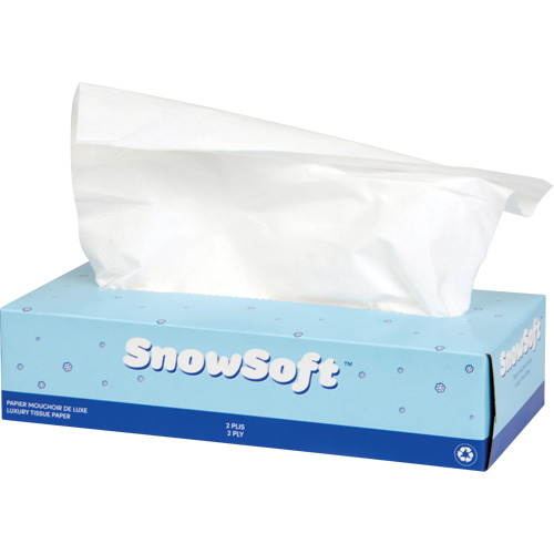 Snow Soft Premium Facial Tissue, 2 Ply, 7.4" L x 8.4" W, 100 Sheets/Box WestPier