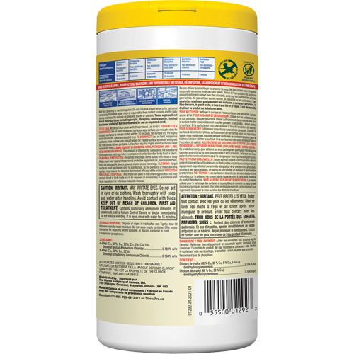 Lingettes d&eacute;sinfectantes, 75 lingettes WestPier