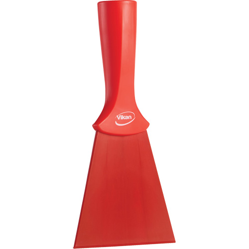 Grattoir en nylon avec poign&eacute;e filet&eacute;e, Rouge, 4" la x 8" lo WestPier
