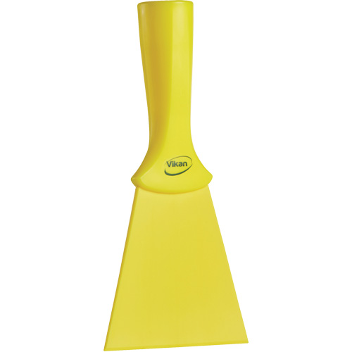 Grattoir en nylon avec poign&eacute;e filet&eacute;e, Jaune, 4" la x 8" lo WestPier