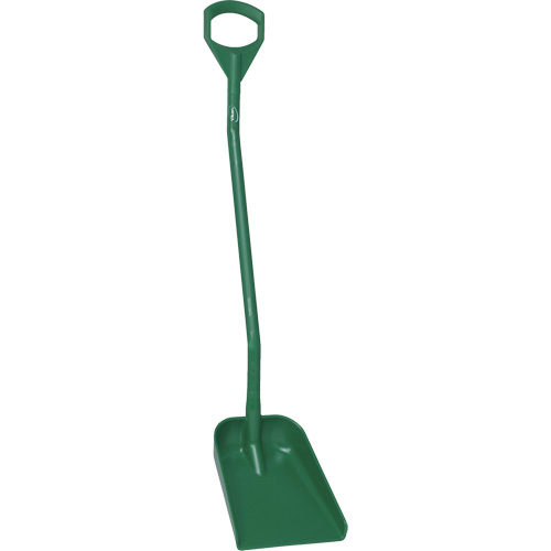 Pelle ergonomique &agrave; lame r&eacute;duite, Longueur de 50", Plastique, Vert WestPier
