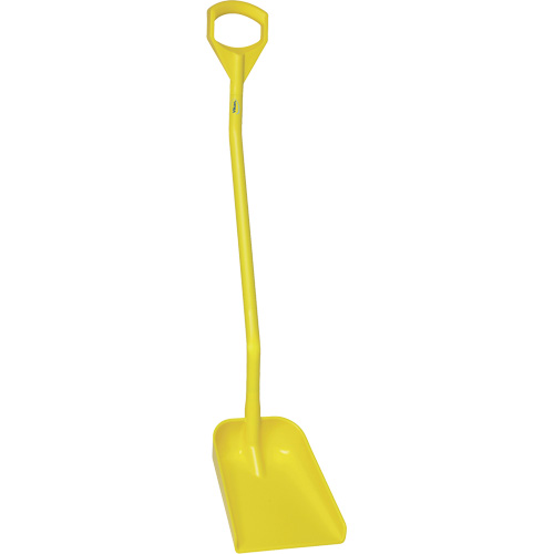 Pelle ergonomique &agrave; lame r&eacute;duite, Longueur de 50", Plastique, Jaune WestPier