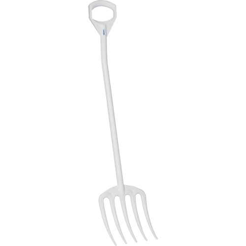 Fourche hygi&eacute;nique, Longueur de 49", Plastique, Blanc WestPier