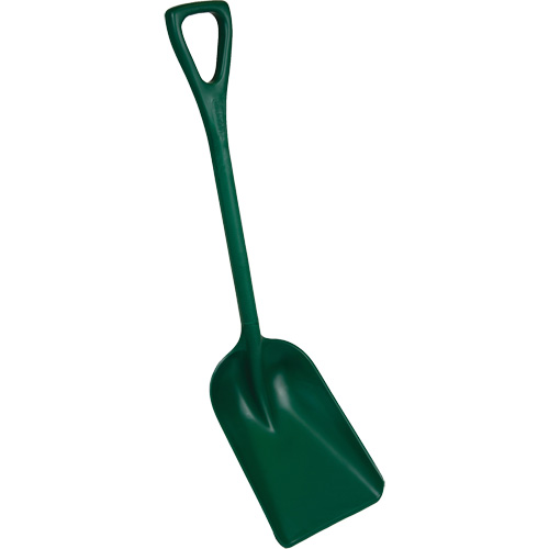 Pelle monobloc perceptible par d&eacute;tecteur de m&eacute;tal, Lame 10" x 14", Longueur de 37-1/2", Plastique, Vert WestPier