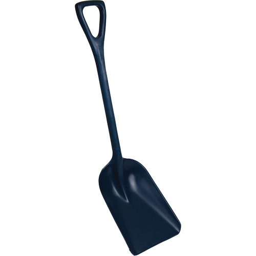 Pelle monobloc perceptible par d&eacute;tecteur de m&eacute;tal, Lame 10" x 14", Longueur de 37-1/2", Plastique, Bleu WestPier