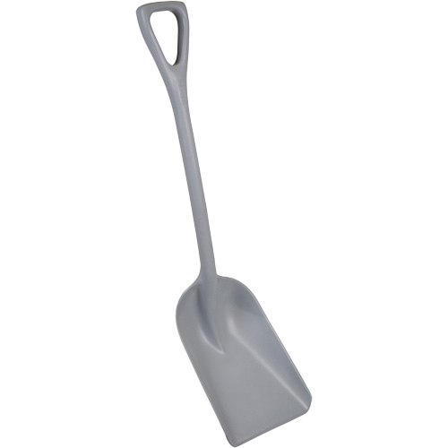 Pelle monobloc perceptible par d&eacute;tecteur de m&eacute;tal, Lame 10" x 14", Longueur de 37-1/2", Plastique, Gris WestPier