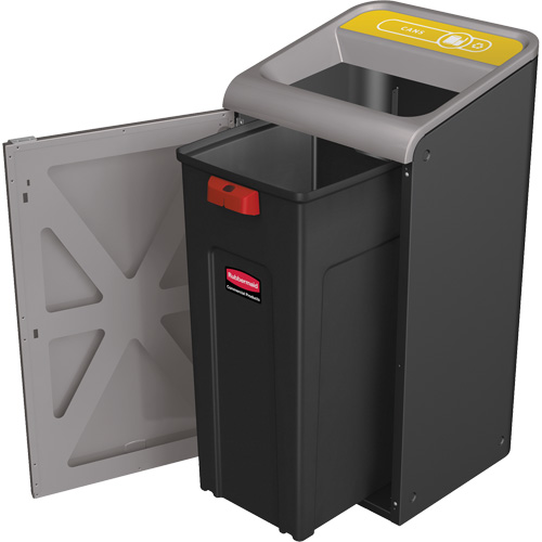 Conteneur pour d&eacute;chets de bidon Configure, Vrac/Bord de rue/De bureau, Acier, 23 gal. US WestPier