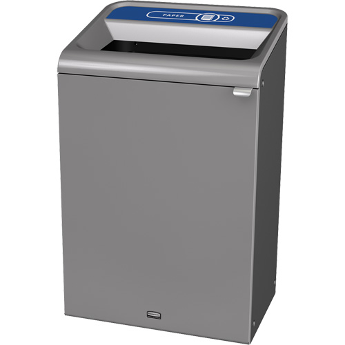 Conteneur pour d&eacute;chets de papier Configure, Vrac/Bord de rue/De bureau, Acier, 33 gal. US WestPier