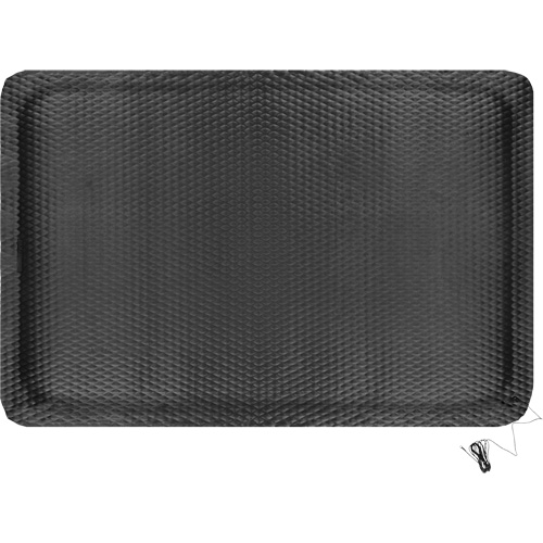 Hog Heaven Electrically Conductive Mat Kit, 4' W x 6' L, 7/8" Thickness, Black, Nitrile WestPier