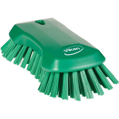 Brosse &agrave; main, Soies Tr&egrave;s ferme, Longueur de 9-1/10", Vert WestPier