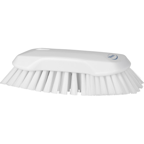 Brosse &agrave; main, Soies Tr&egrave;s ferme, Longueur de 9-1/10", Blanc WestPier