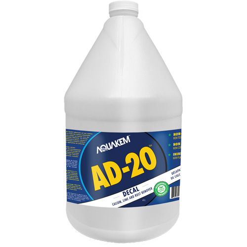 D&eacute;tachant &eacute;cologique de qualit&eacute; industrielle pour le calcium, chaux et rouille AD2 Decal &eacute;tiquette blanche, Cruche WestPier