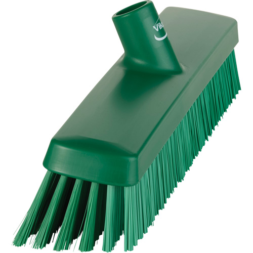 Push Broom Head, Fine/Stiff Bristles, 16-1/2", Polyester/Polypropylene, Green WestPier