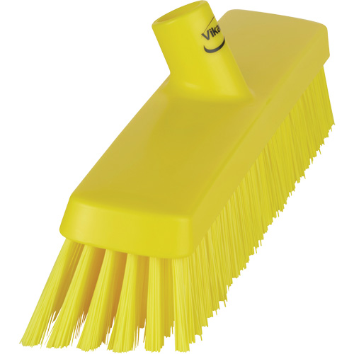 Push Broom Head, Fine/Stiff Bristles, 16-1/2", Polyester/Polypropylene, Yellow WestPier