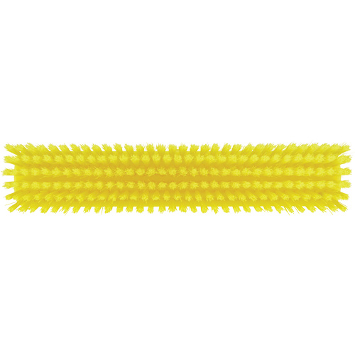Push Broom Head, Fine/Stiff Bristles, 16-1/2", Polyester/Polypropylene, Yellow WestPier
