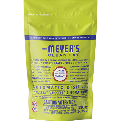 Mrs. Meyer's&reg; Clean Day Automatic Dish Pacs Detergent, Pods, 330 g, Lemon Verbena WestPier