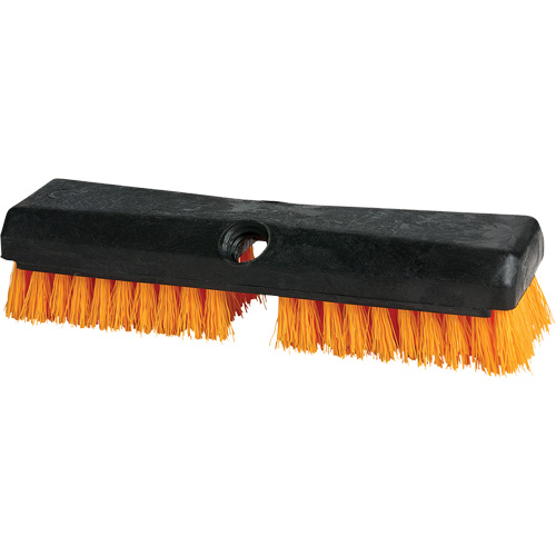 Brosse de nettoyage, 10" l, Soies Polypropyl&egrave;ne, Noir/Rouge WestPier