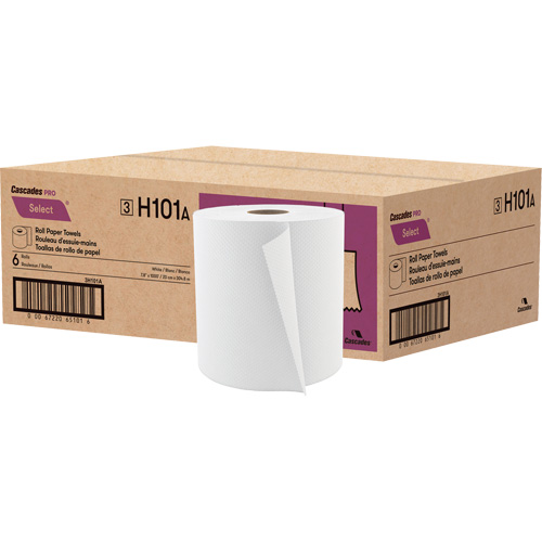 PRO Select Roll Paper Towel, 1 Ply, Standard, 1000' L WestPier