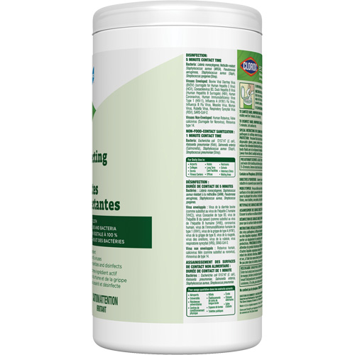Lingettes d&eacute;sinfectantes EcoClean, 75 lingettes WestPier