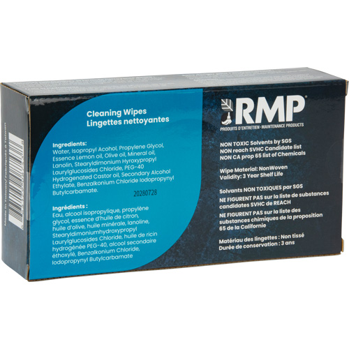 X-Large Cleaning Wipes, 80 Wipes, 8" x 8" WestPier