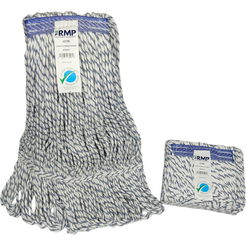 Candy-Striped Mop Head, Floor Finishing, Synthetic, Loop Style WestPier