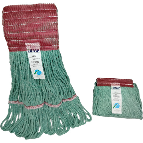 Wide-Band Mop Head, Antimicrobial/Floor Finishing/Specialty, Cotton/Rayon/Synthetic, Loop Style WestPier