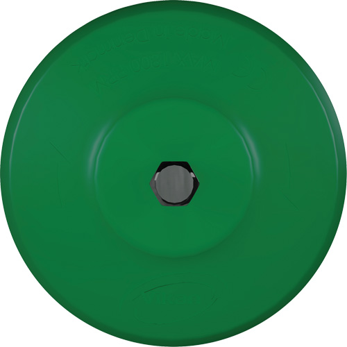 Brosse ronde HyDrive pour perceuse, Soies Tr&egrave;s ferme, Longueur de 3-1/10", Vert WestPier