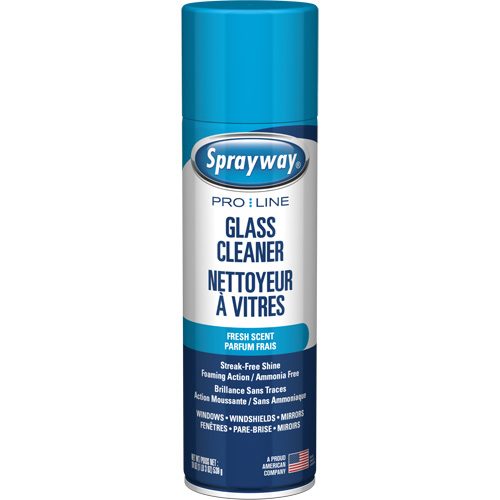 Ammonia-Free Pro Line Glass Cleaner with Fresh Scent, 19 oz., Aerosol Can WestPier
