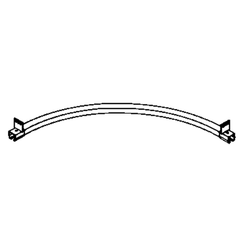 Beam Mounted 90° Curved Curtain Partition Track, 3' L WestPier