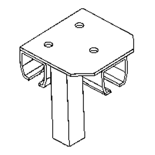 Floor Mount Curtain Partition Connector WestPier