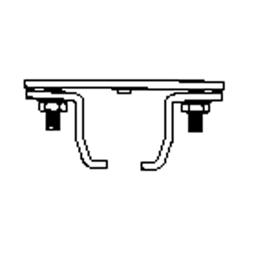 &eacute;clisse pour rail de roulement de mur-rideau mont&eacute; au plafond WestPier