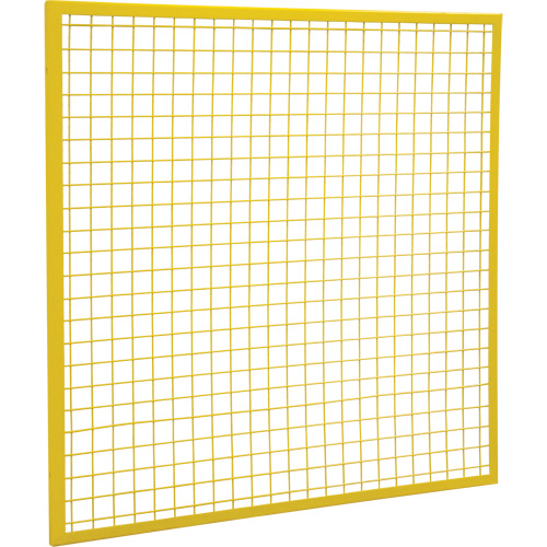 Wire Mesh Partition Components - Panels, 4' H x 4' W, Yellow WestPier