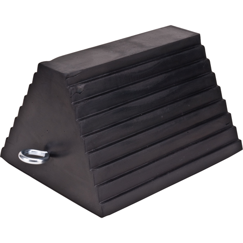 Wheel Chock, 9" x 8" x 6", Black WestPier