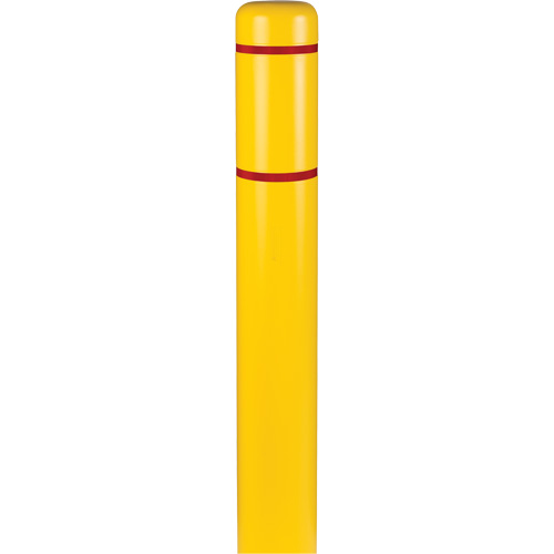Polyethylene Bollard Covers, 6-5/8" Dia. x 52" L, Yellow WestPier