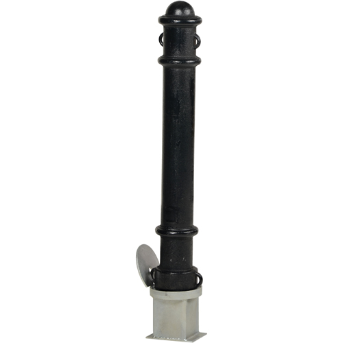 Bornes d&eacute;coratives amovibles, Acier, 40" h x 4-1/2" la, Noir WestPier