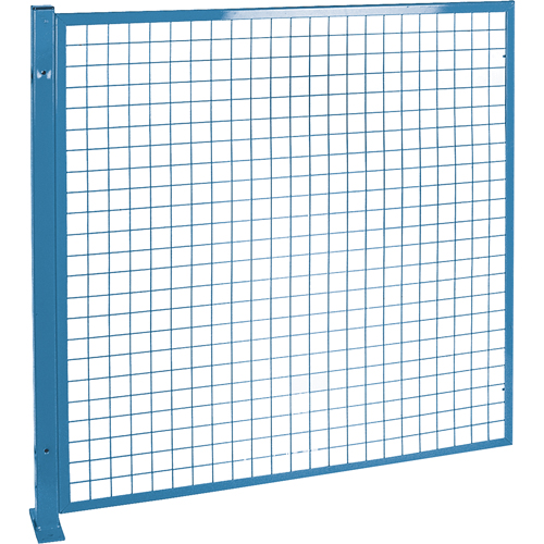 Protecteurs de p&eacute;rim&egrave;tre - Style treillis m&eacute;tallique, 4' h x 4' la, Bleu WestPier